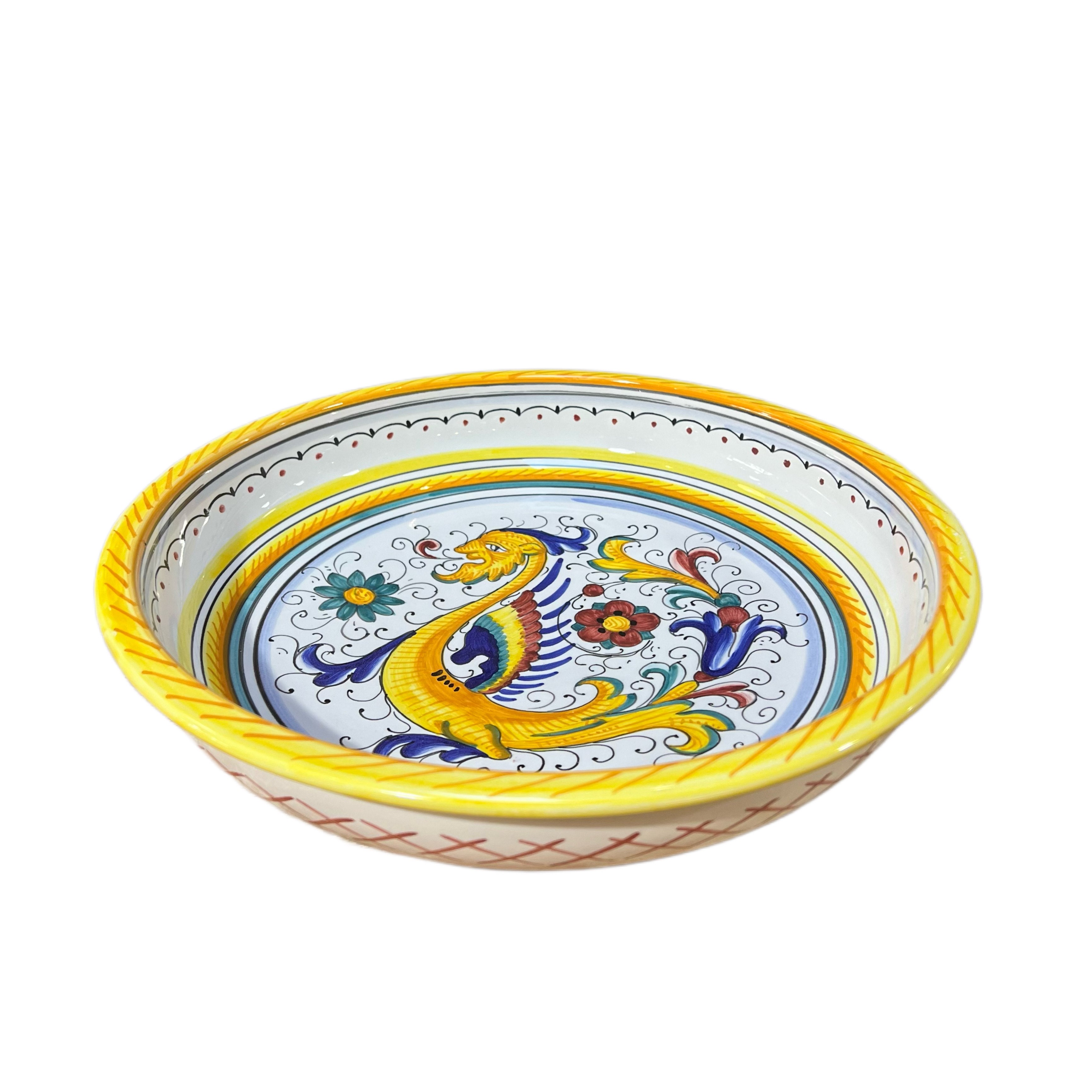 Shallow Footed Serving Bowl