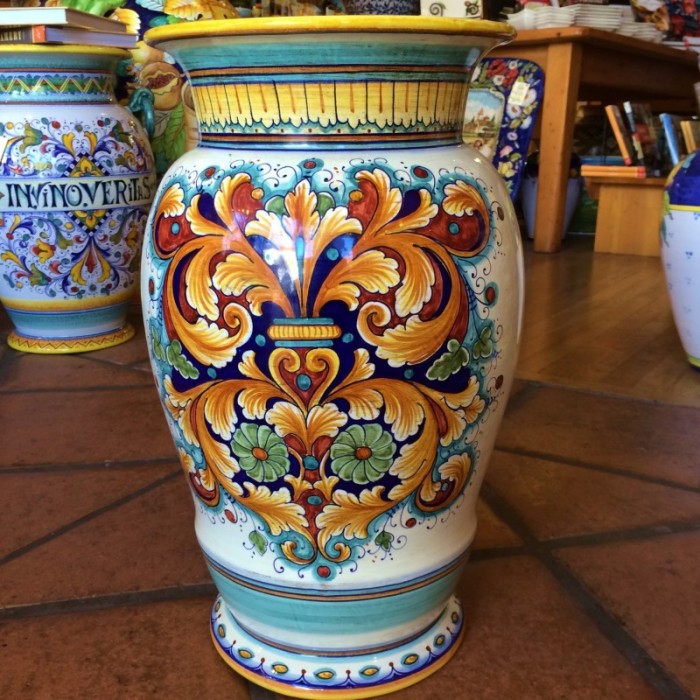 Deruta Umbrella Stand Urn