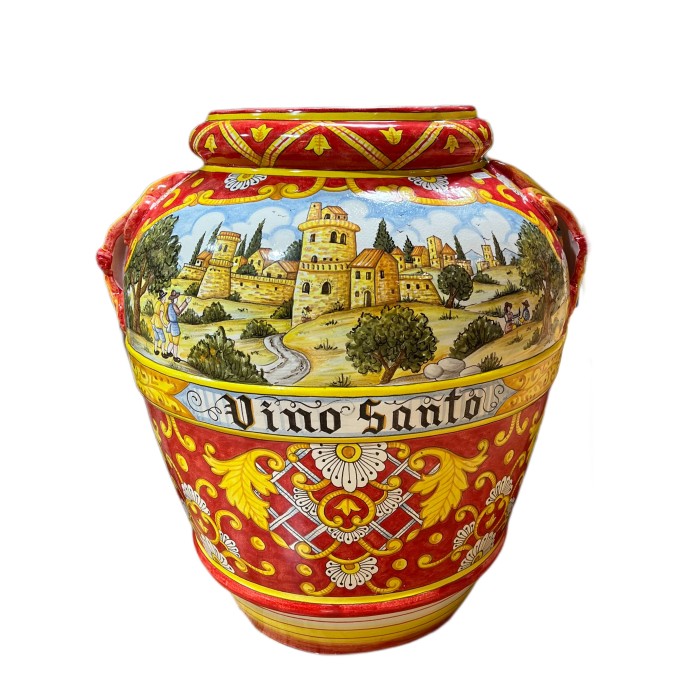 Vino Santo Red Scenic Urn