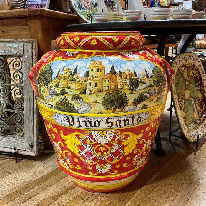 Vino Santo Red Scenic Urn - Image 2