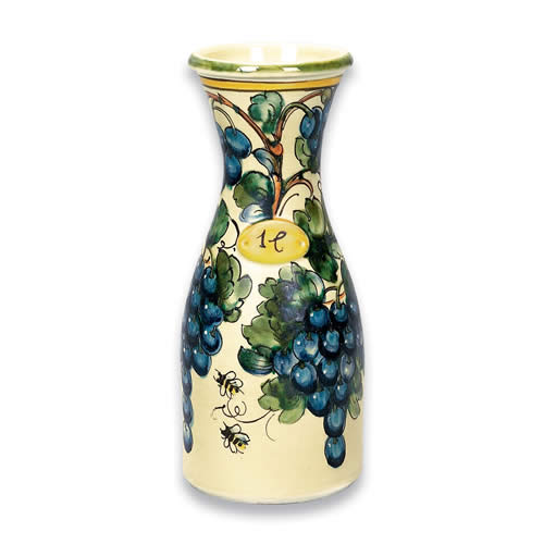 Toscana Bees Wine Carafe - Italian Pottery Outlet
