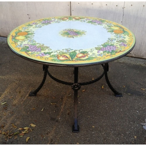 Volcanic Patio Tables From Italy - Italian Pottery Outlet