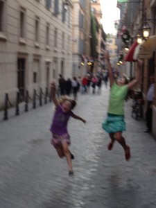 Jumping for Joy in Florence