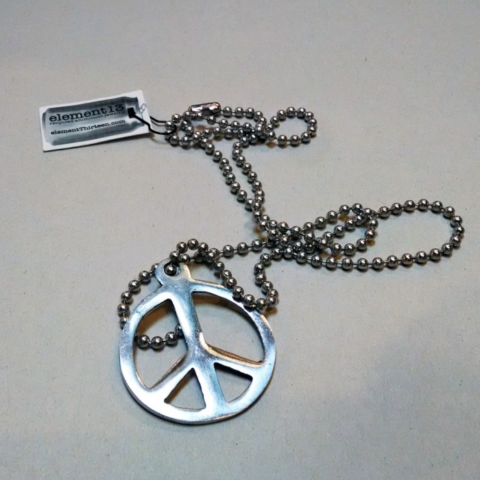 Element 13 Recycled Aluminum Peace Necklace