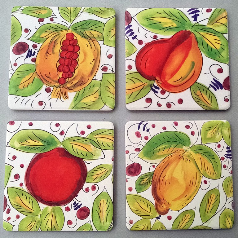 Frutta Mista Coasterstone Coasters Italian Pottery Outlet