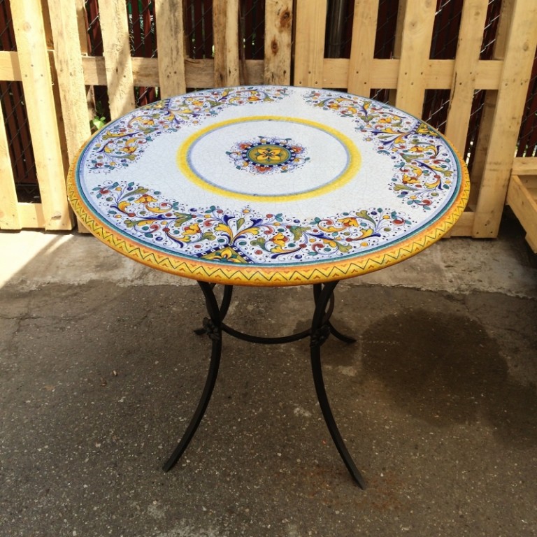 31.5'' Italian Stone Table - Deruta Firenze