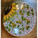 Giallo Girasole Large Round Platter - Italian Pottery Outlet