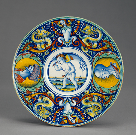 Dish with Cupid on a Hobbyhorse