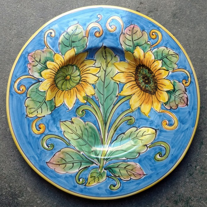 Small Round Platter - Sunflower