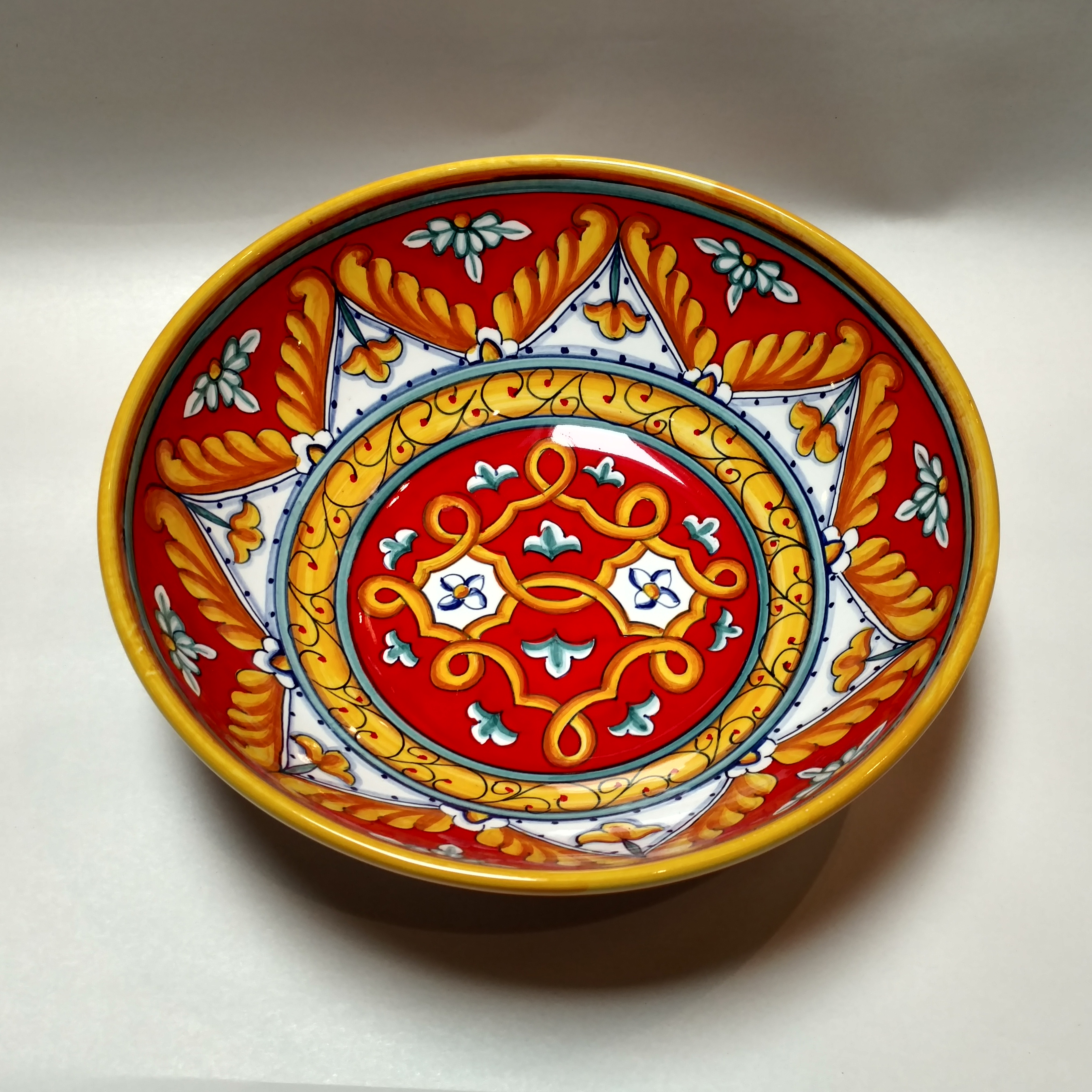 hand painted italian serving bowls