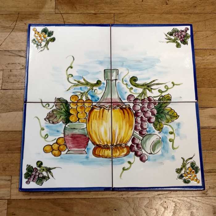 Chianti Four-Tile Ceramic Tabletop with Iron Base - Image 3