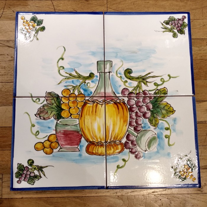 Chianti Four-Tile Ceramic Tabletop with Iron Base - Image 2