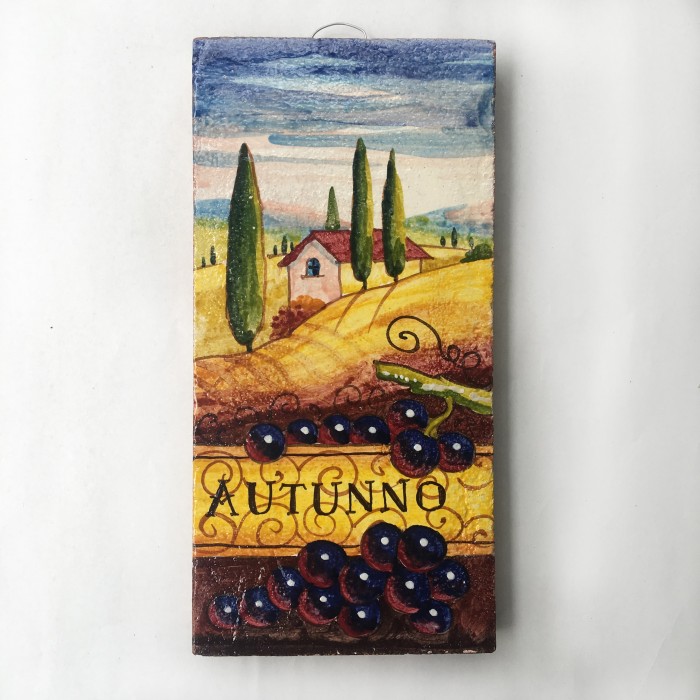 Tuscan Countryside Season Tile - Autunno