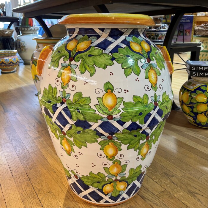 Ornato Urn with Leaves and Lemons