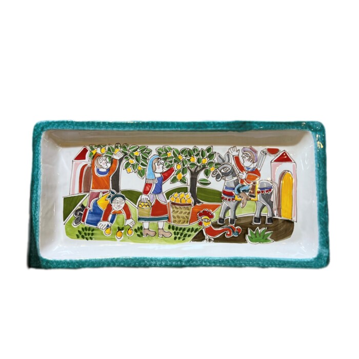 De Simone Rectangular Platter - Lemon Harvest