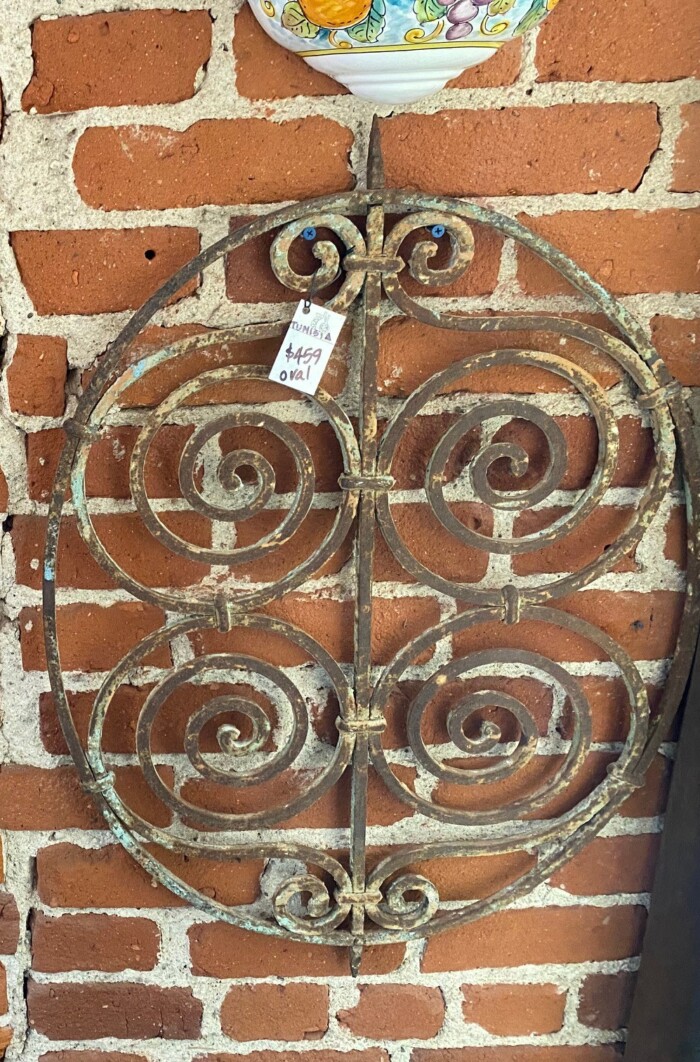 Antique Wrought Iron Wall Decor