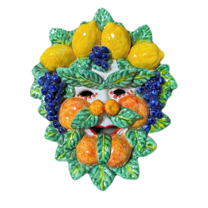 Bacchus Fruit Mask with blue grapes