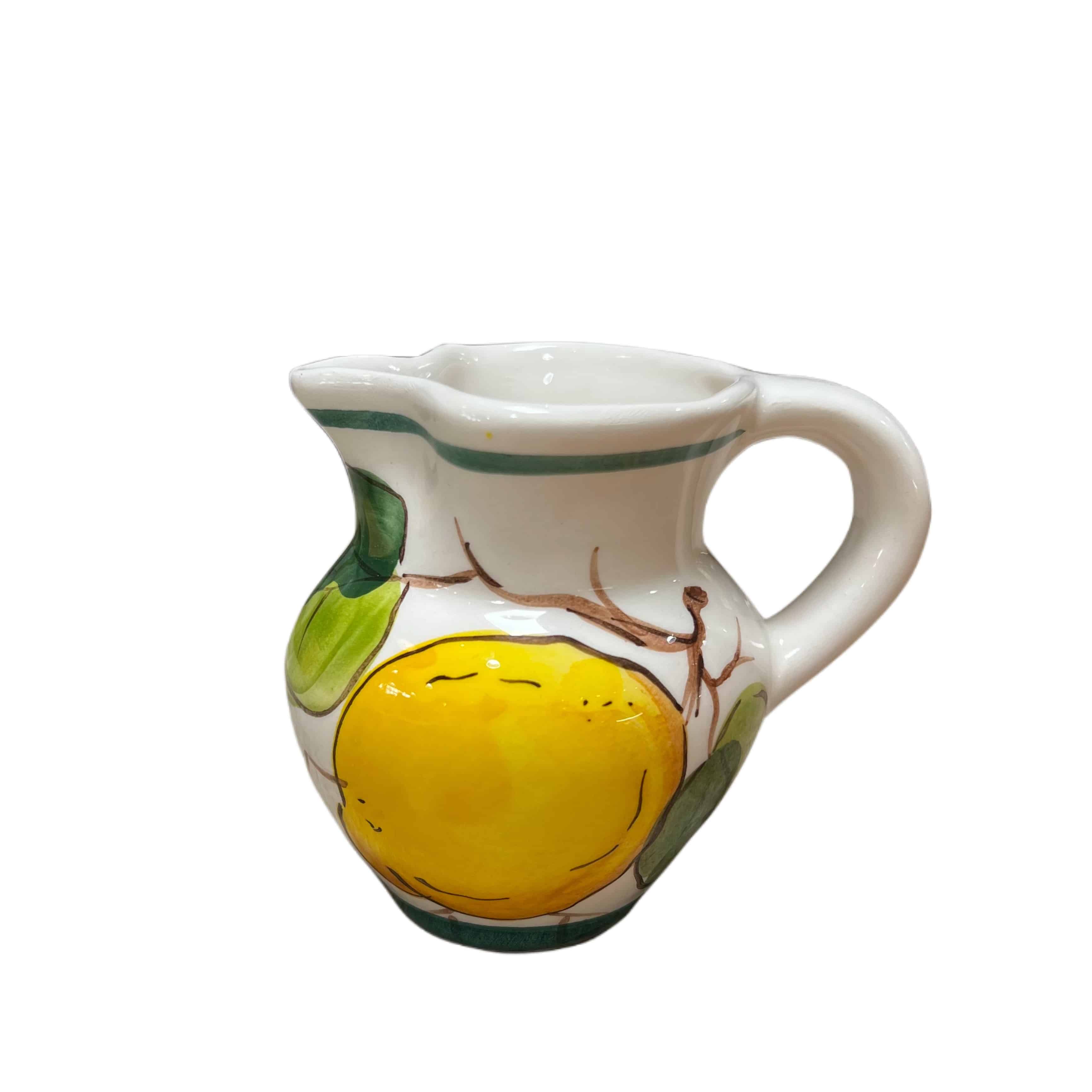 Small Lemon Pitcher - Italian Pottery Outlet