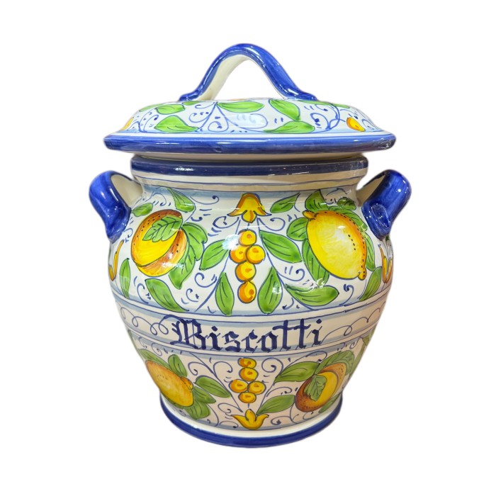 Large Lemon Biscotti Jar