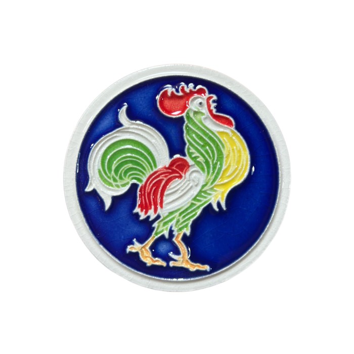 Rooster Round Magnet