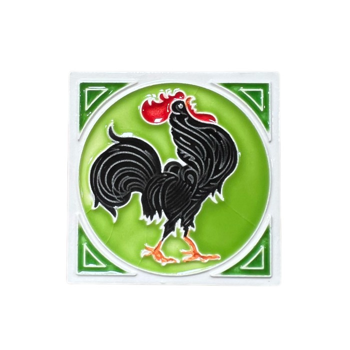 Rooster Square Magnet