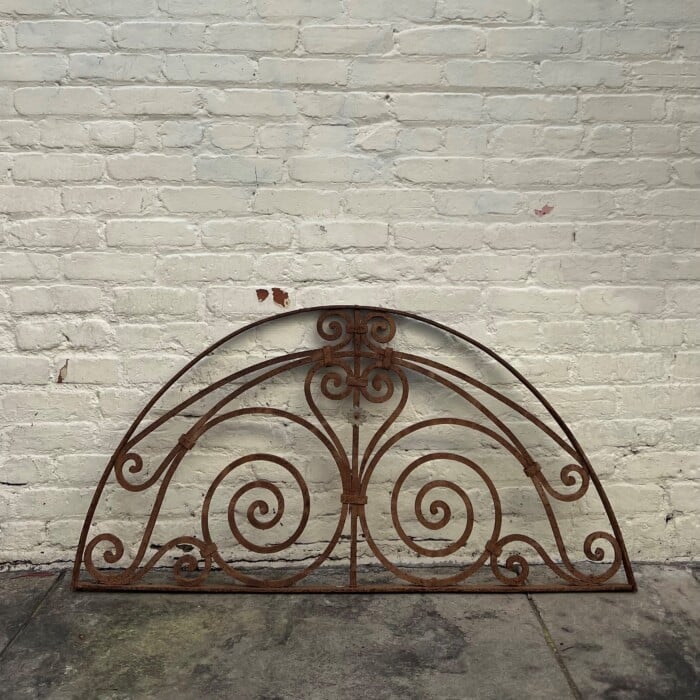 Antique Wrought Iron Large Arch - Image 2