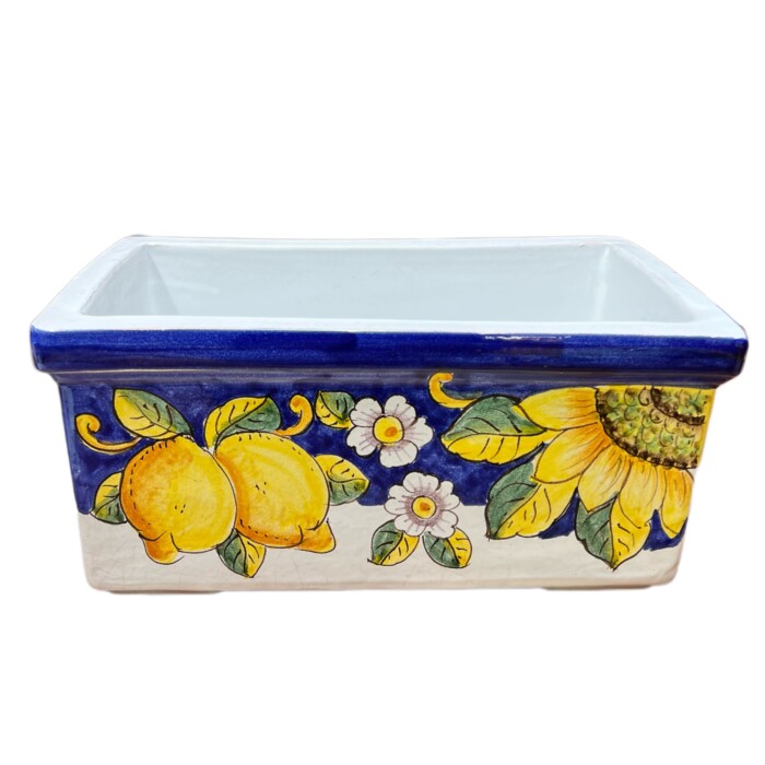 Rectangular Planter - Lemon & Sunflower