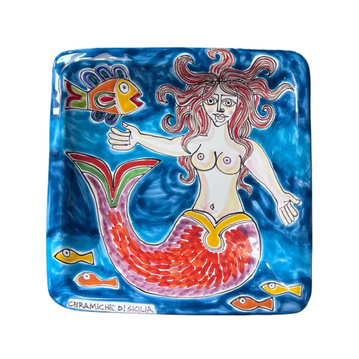 De Simone Square Platter - Mermaid