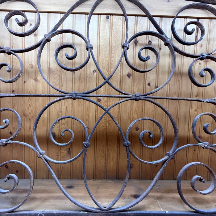 wrought iron arch close up